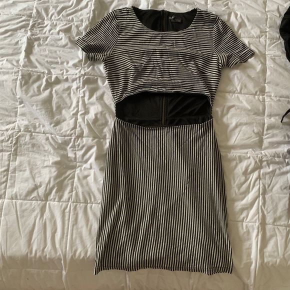 NWOT Sparkle & Fade Cut-Out Bodycon T-Shirt Dress, Xs - Picture 1 of 7
